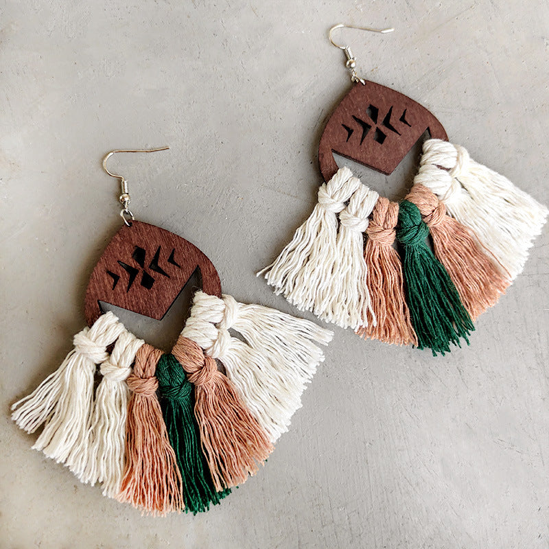 Tassel Detail Drop Earrings Trendsi