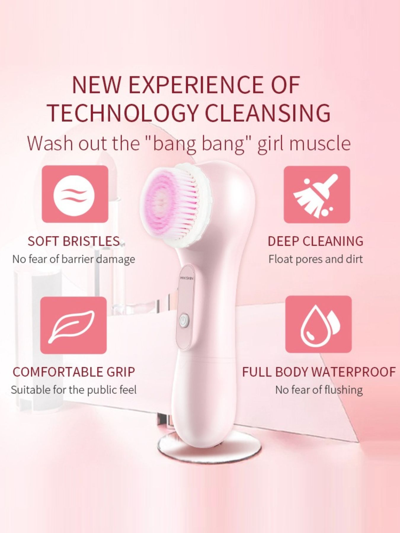 Electric Rotating Facial Cleansing Brush 
