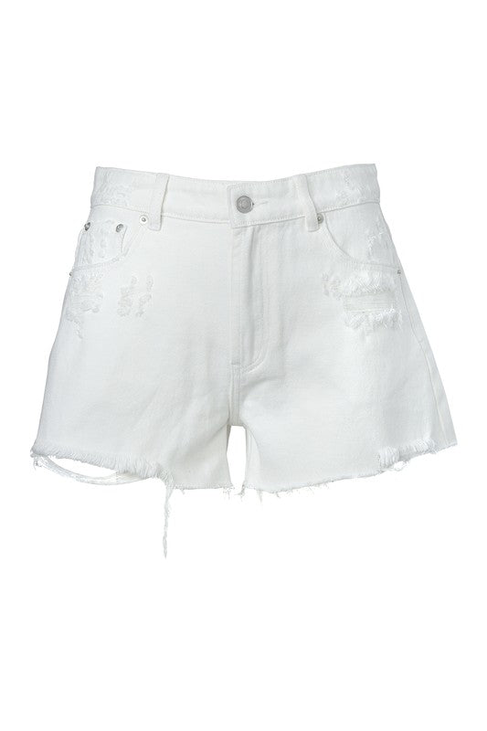 Distressed denim shorts Lilou