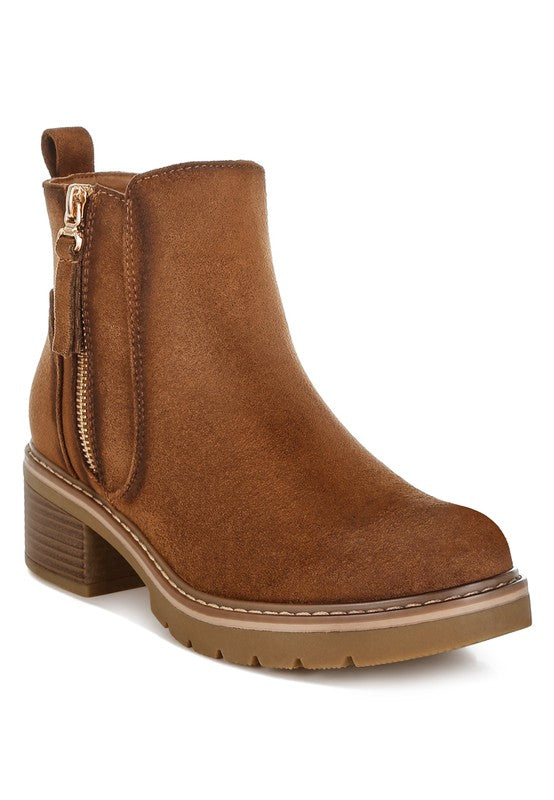 Tigris Microfiber Zipper Boots 