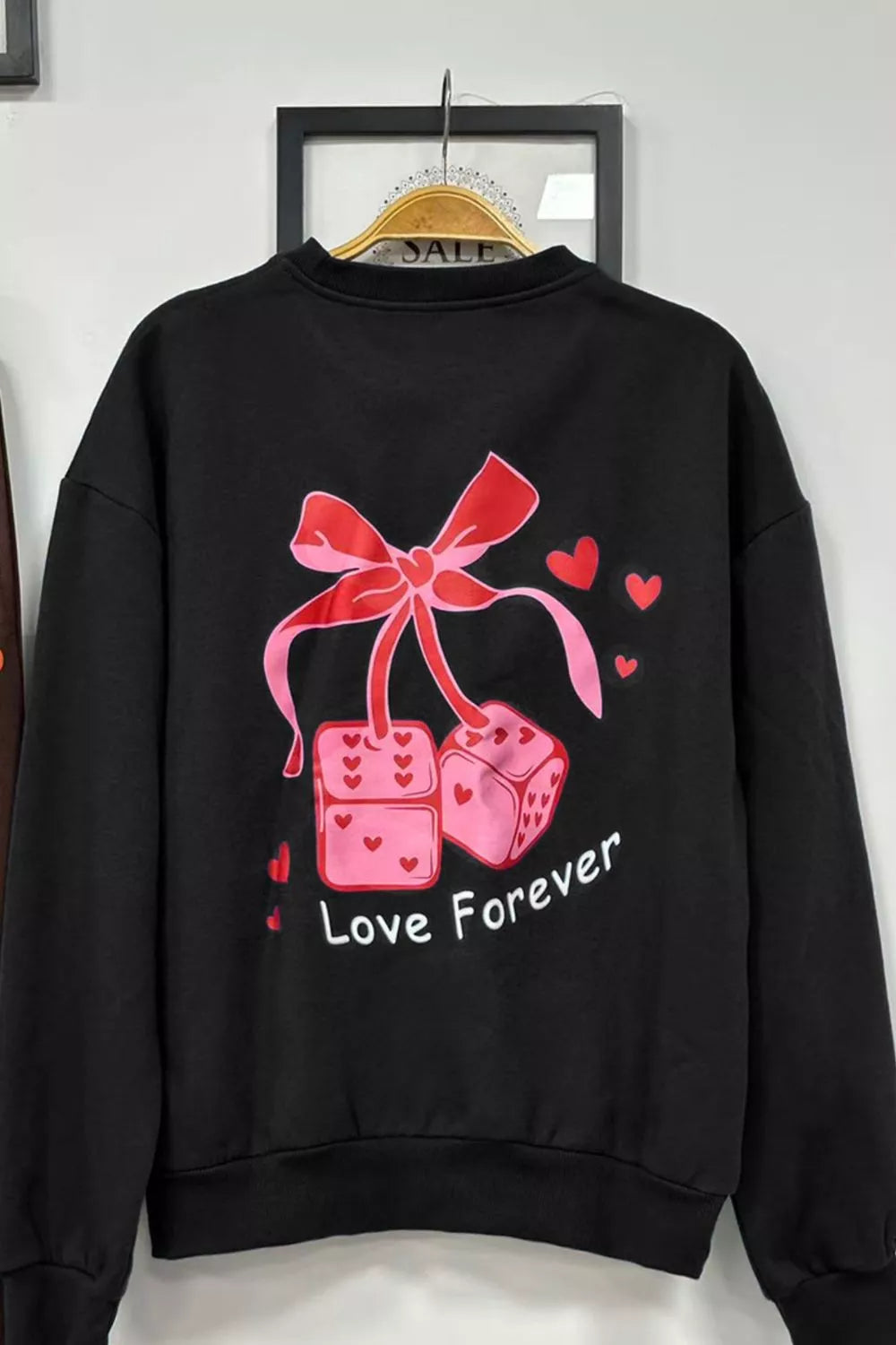Round Neck Sweatshirt and Joggers Set Trendsi