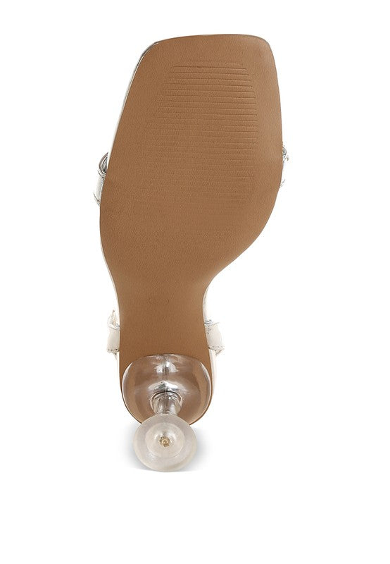 Ebina Charm Detail Spool Heels Rag Company