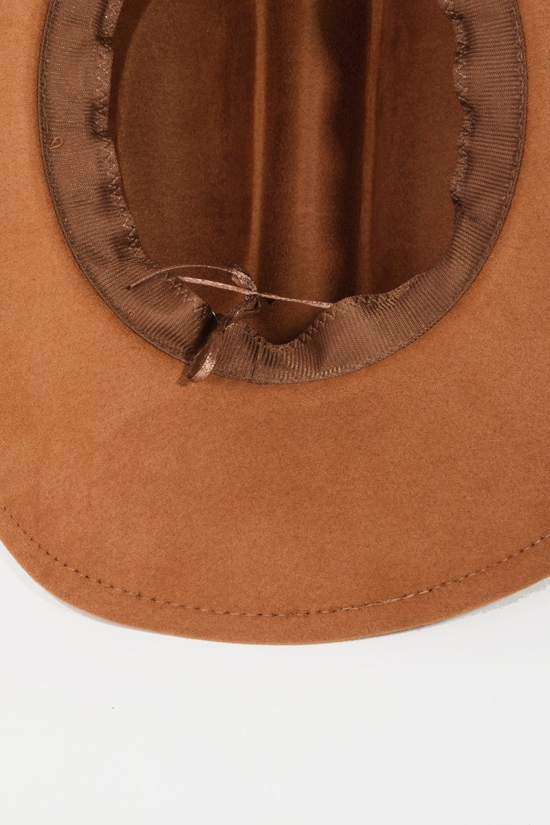 Fame Solid Wide Brim Hat Trendsi