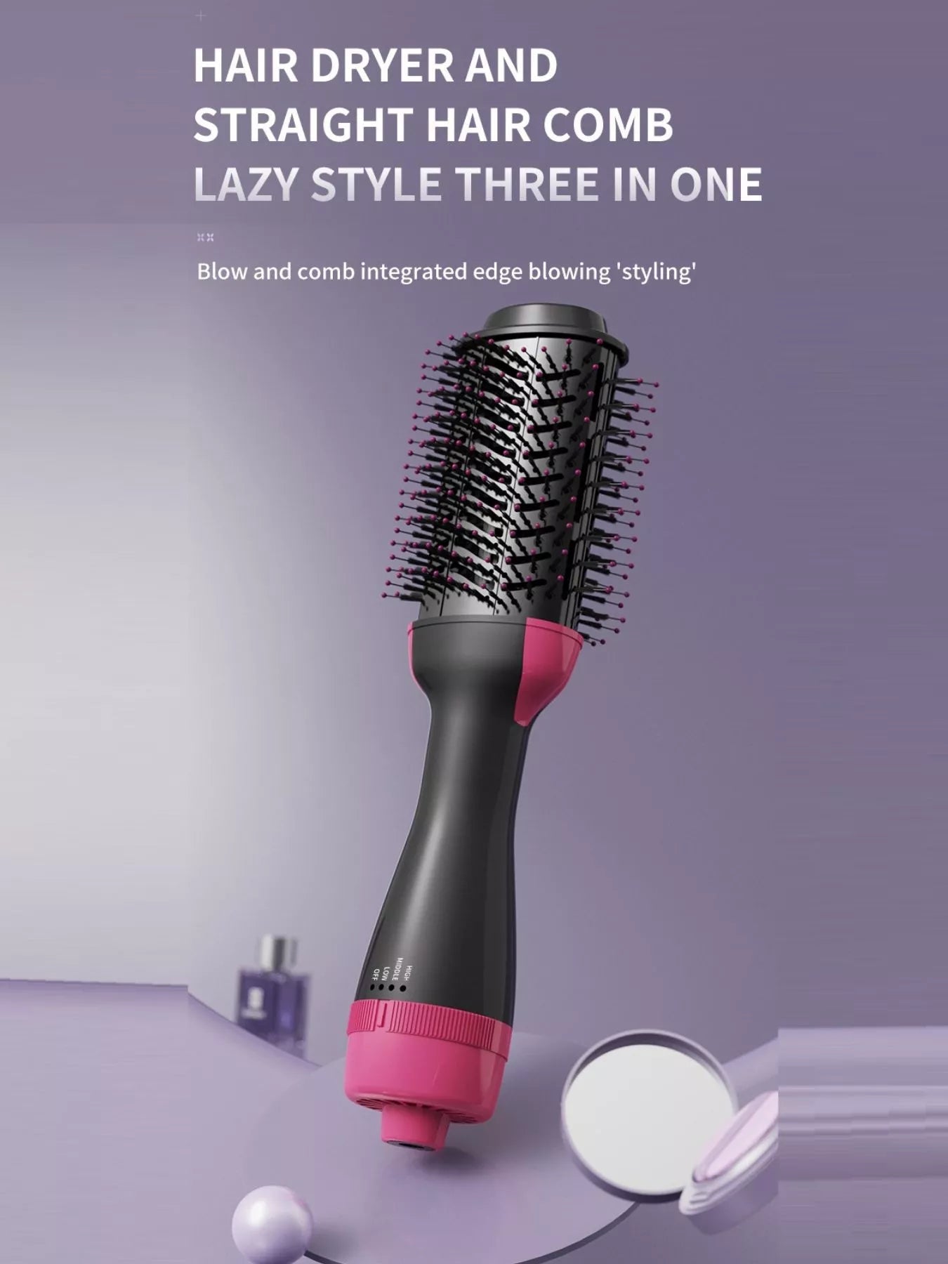 Multifunctional Hot Air Straightening Comb 