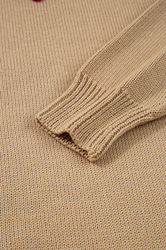 Christmas Merry Dot Dolman Sleeve Sweater JUNIPER BLVD