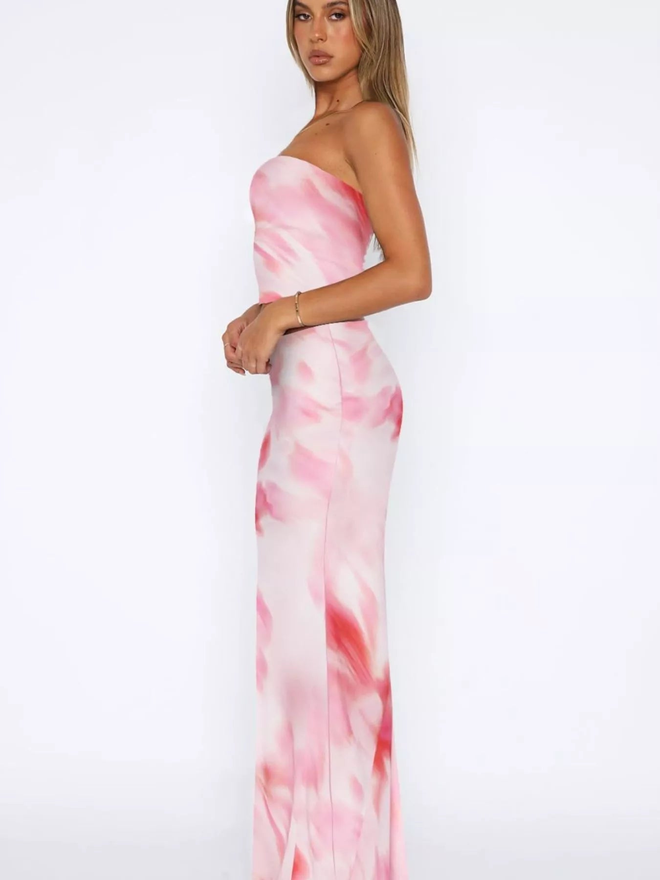 Printed Tube Top and Skirt Set Luckygirlsclothingcompany.com
