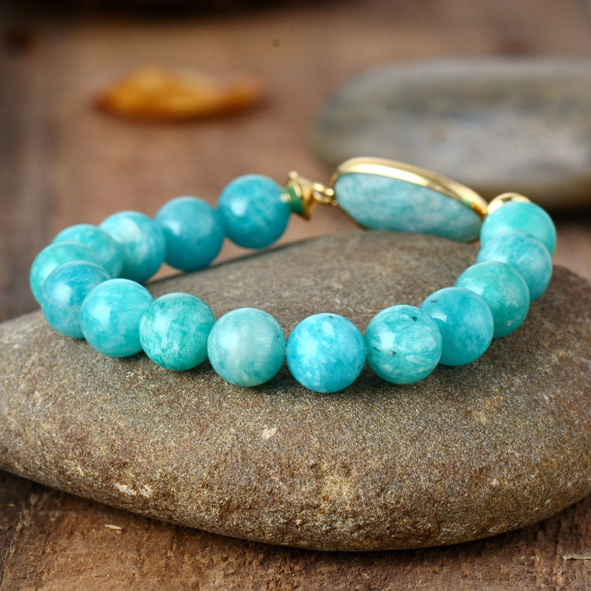 Natural Stone Beaded Bracelet Trendsi