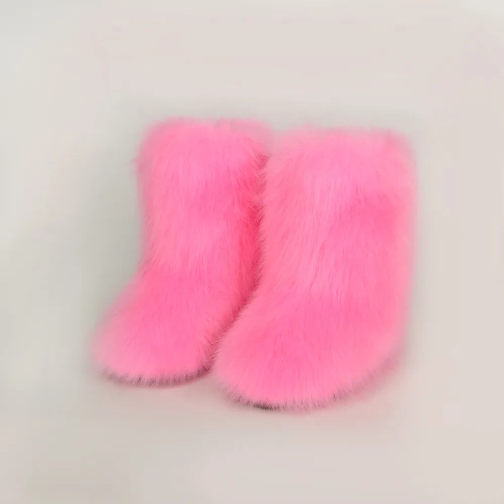 Thermal Fuzzy Platform Boots 