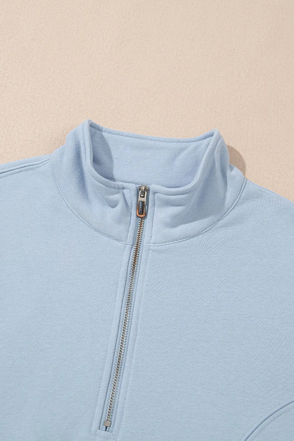 Half Zip Long Sleeve Top and Joggers Set Trendsi
