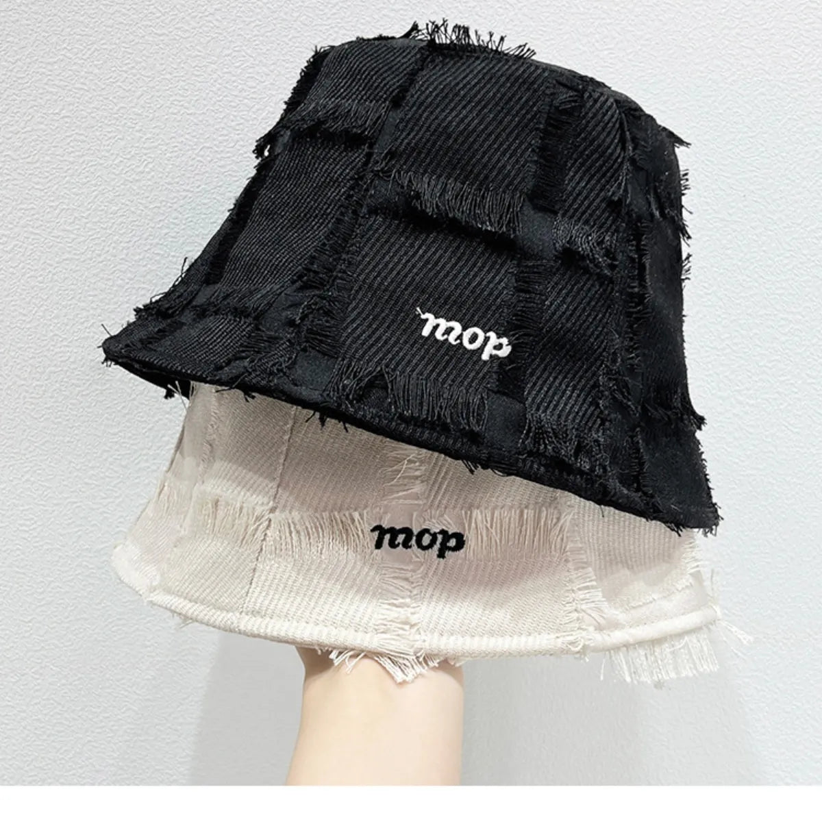 Frayed Edge Bucket Hat 