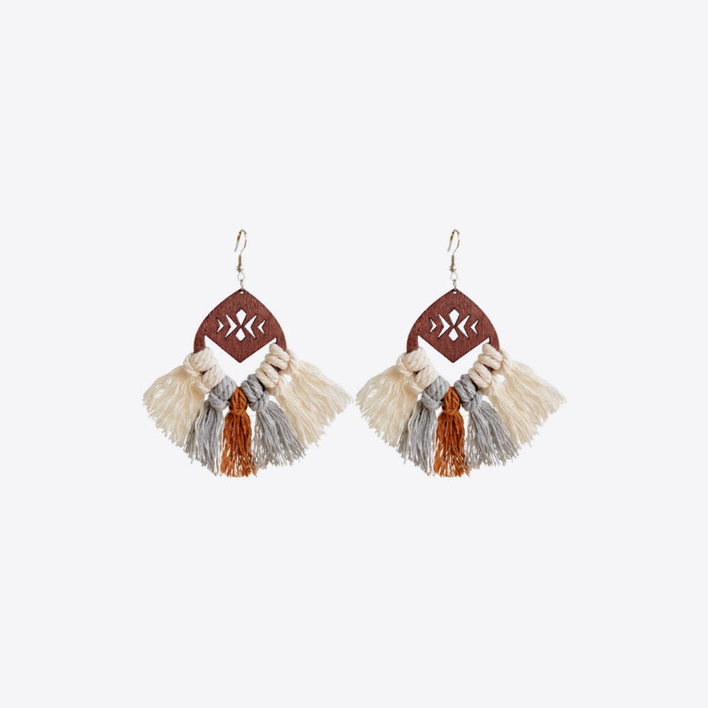 Tassel Detail Drop Earrings Trendsi