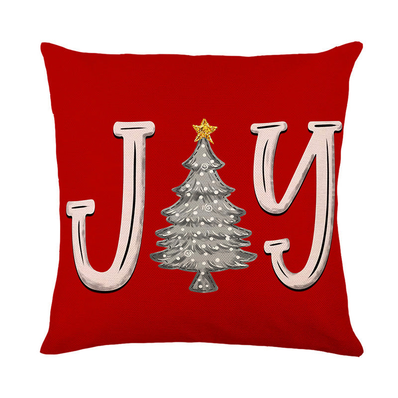Vintage Christmas Pillows Printed Holiday Christmas Covers 4pc Set Luckygirlsclothingcompany.com
