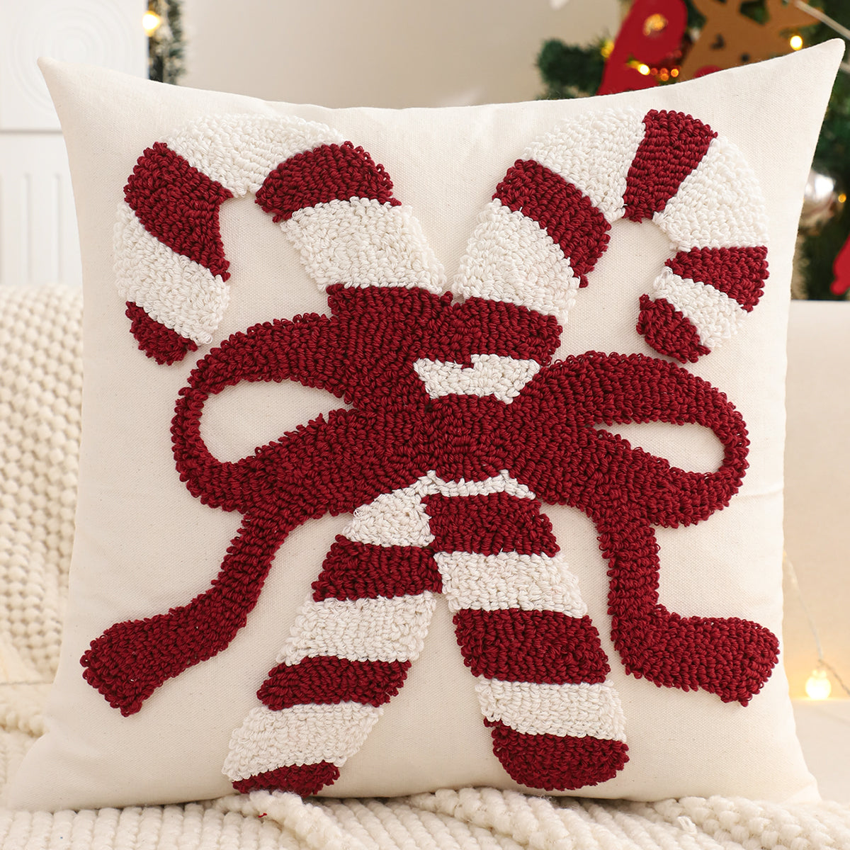 Christmas Tufted Throw Pillows 3 PC. Luckygirlsclothingcompany.com