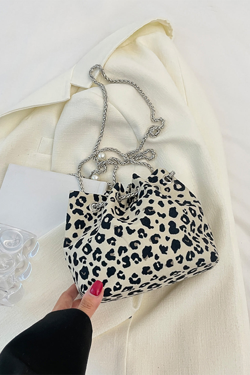 Animal Print Nylon Bucket Bag luckygirlclothingcompany