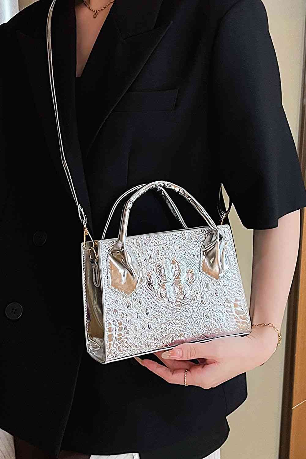 Textured PU Leather Crossbody Bag Trendsi