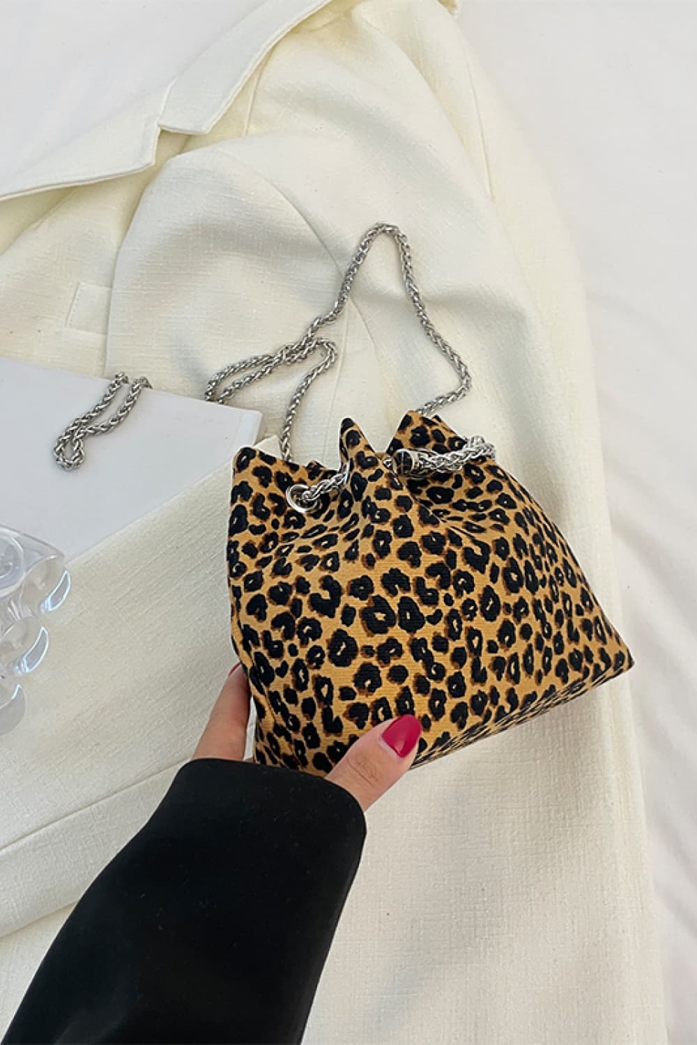 Animal Print Nylon Bucket Bag luckygirlclothingcompany