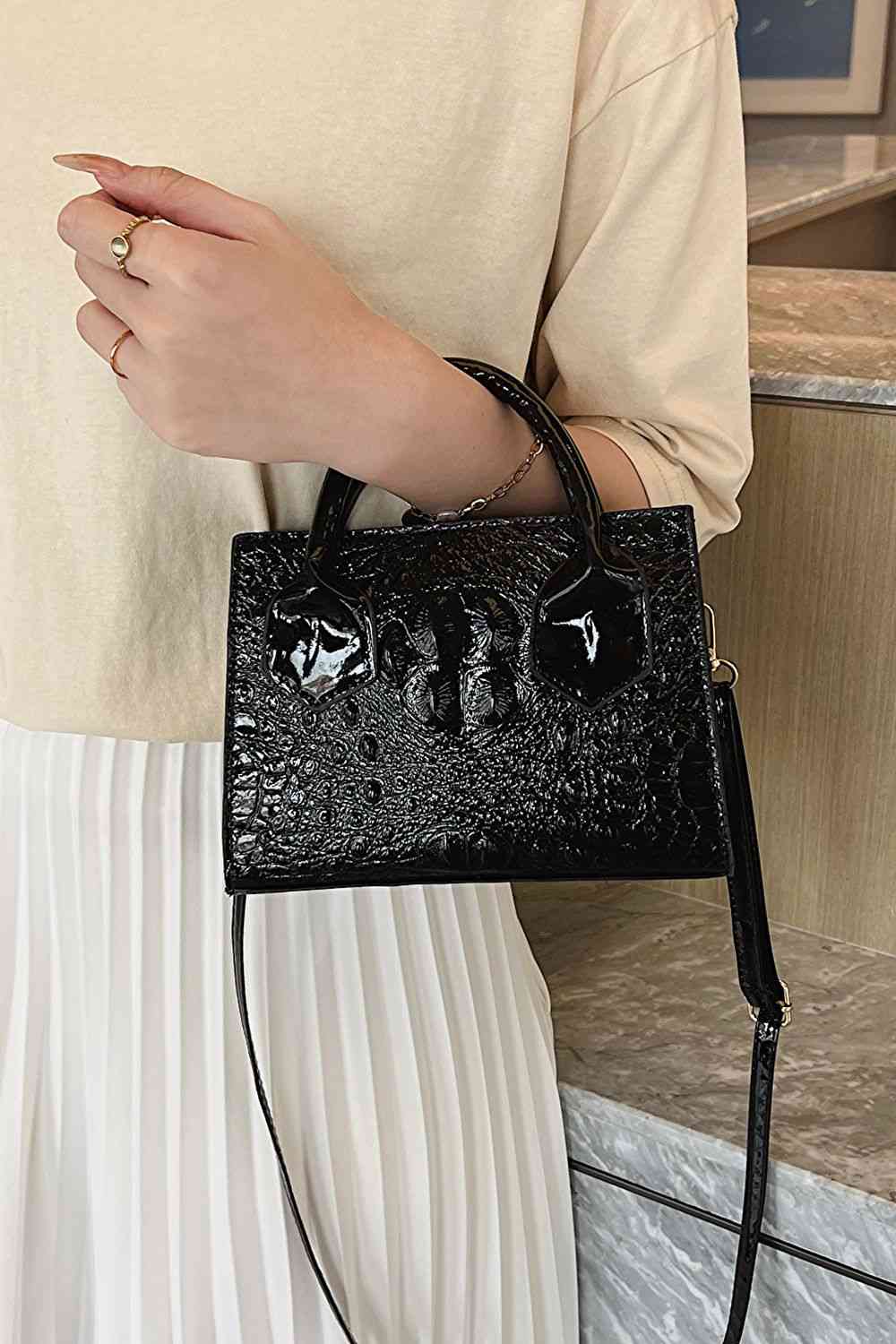 Textured PU Leather Crossbody Bag Trendsi