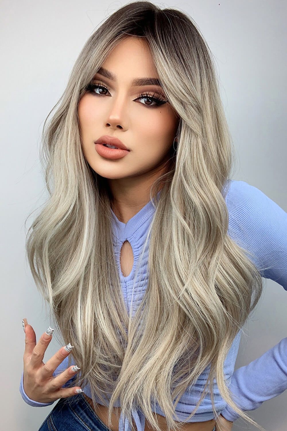 Full Machine Long Wave Wigs 26'' Lucky Girl Clothing Company